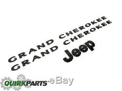 2013-2014 Jeep Grand Cherokee Black Emblem Kit Mopar Authentique Plaque Signalétique Oem Nouveau