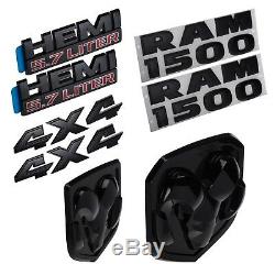 2013-2018 Dodge Ram 1500 Emblem Badge Kit Nameplate Nouveau Mopar Véritable Oem