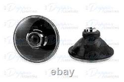 7 Pouces Round Real Projector Headlight Kit Lhd, Camaro Noir, Spider, Nova, Etc