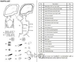 Avant Tissu Soft Doors Kit Sxs1000 Pioneer 1000 Tous Oem Véritable Honda #l291
