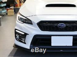 Blanc / Ambre Switchback / Séquentielle Led Fog Bezel Drl Kit Pour Subaru Wrx 18-20 / Sti
