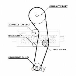 Courroie de distribution et kit de pompe à eau BTW1001 Borg & Beck Ensemble de qualité authentique garantie