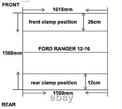 Couverture Tri Fold Soft Tonneau Pour Ford Ranger 2012 2016 Couverture Arrière 4x4