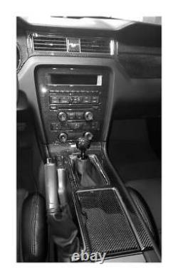 Dash Trim Kit Pour Ford Mustang 10 -14 Avec Intérieur De Navigation Fibre De Carbone Réel