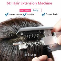 Extensions De Cheveux 6d Salon De Chaleur Connecteur De Fer No-trace Natural Real Hair Tool Kit