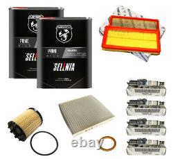 Fiat Abarth 500 Kit De Service Authentique (air, Huile, Pollen, Spark Plug, Lave-linge)