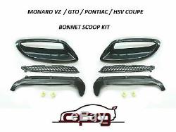 Holden Monaro Véritable Vz Pontiac Gto Hsv Coupe Vxr Bonnet Scoop Kit Gauche Et Droite