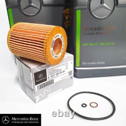 Huile moteur diesel OM642 Mercedes-Benz authentique, filtre à huile, joint W211 Classe E