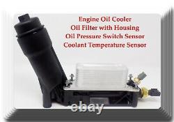 Kit De Refroidisseur D’huile Moteur +filtre À Huile Withhousing+oil Pressure & Temperature Sensors
