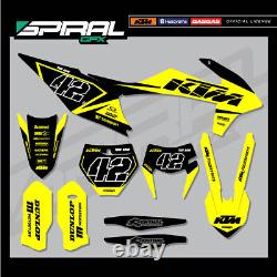 Kit Sur Mesure MX Graphics Factory Blackout Yellow Ktm Sxf 125 250 350 450 2019