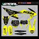 Kit Sur Mesure Mx Graphics Factory Blackout Yellow Ktm Sxf 125 250 350 450 2019