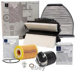 Kit de Service Authentique Mercedes-Benz Filtre à Huile Filtre à Air Filtre à Pollen Filtre à Carburant OM642