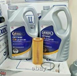 Kit de Service d'Huile OEM UFI BMW + 10 litres 5W30 Exol Genuine 330d E46 E90 E92 E93