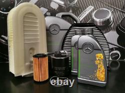 Kit de filtre de service d'huile moteur Mercedes-Benz authentique C207 E-Class 5W30 7L ZSER5