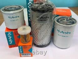 Kit de filtres authentiques pour Kubota B2530d incluant les filtres à huile, à carburant et d'aspiration - Livraison gratuite par DPD