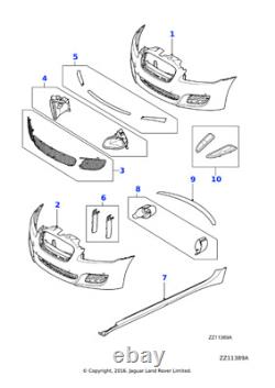 Kit de finition de sortie d'échappement authentique en acier inoxydable poli pour Jaguar XF et XJ