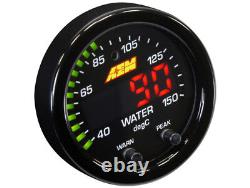 Kit de jauge de température d'huile et d'eau AEM X-Series authentique 100-300F 40-150C # 30-0302
