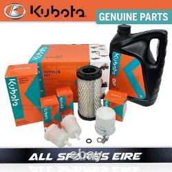 Kit de service Kubota authentique Gr1600 & Gr1600-2 500h incluant filtres à air, huile et carburant