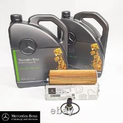 Kit de service Mercedes-Benz authentique : filtre à huile, bouchon et huile 10L pour Classe S W222 OM656