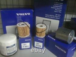 Kit de service Volvo D5 Diesel Filtres à huile, à air et à carburant d'origine S60/V70/S80/XC70/XC90