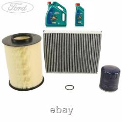 Kit de service authentique Ford Focus Mk4 2.0 TDCi Filtre à huile, à air et d'habitacle Castrol 6L 0W30