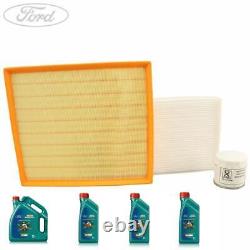 Kit de service authentique Ford Transit Mk7 2.2 TDCi Filtre à huile d'air de cabine Castrol 5W-30