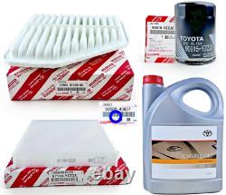Kit de service complet authentique Toyota Estima 2.4l essence 06-19 filtre à air huile pollen 5l 5w30