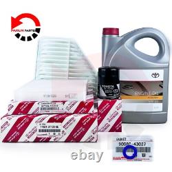 Kit de service complet authentique Toyota Estima 2.4l essence 06-19 filtre à air huile pollen 5l 5w30