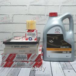 Kit de service hybride Toyota Voxy authentique Zwr80 1.8l 2014 et suivant huile OW20 et filtres