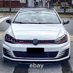 MK7 VW Golf GTI / GTD / R / R-Line Lèvre de séparateur avant Kit carrosserie 2013-2016