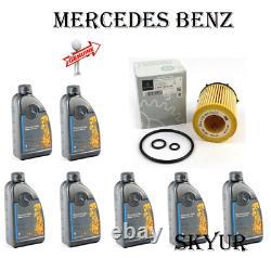 Moteur Filtre À Huile Avec 7 Litres 5w-40 Huile Moteur Kit Pour Mercedes Benz Oil Change