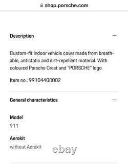 Nouveau couvercle intérieur d'atelier Porsche authentique pour 911 991 Turbo Carrera sans kit aérodynamique
