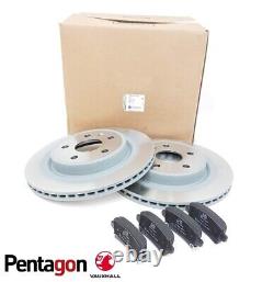 Nouveau kit de disques et plaquettes de frein arrière authentiques Vauxhall Insignia A 09-17 95516092 obs