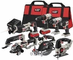 Porter-cable Lithium Li-ion Cordless Combo Kit Avec Soft Case 8-tool 20-volt Max