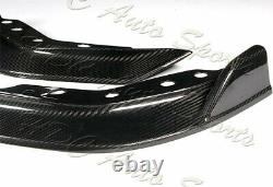 Pour 19-21 Bmw G20 M-sport M340i Real Carbon Fiber Front Bumper Spoiler Lip 3pc