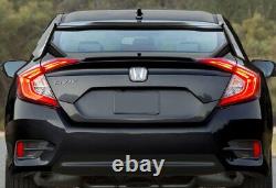 Pour 2016-20 Honda CIVIC 4dr/sedan Type-r Style Trunk Real Full Carbon Spoiler
