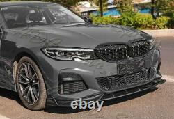 Pour 2019-2020 Bmw G20 M-sport M340i Real Carbon Fiber Front Bumper Body Lip 3pc