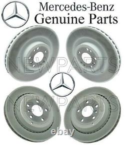 Pour Mercedes W164 X164 ML Gl R Set 2 Front & Rear Disc Brake Rotors Kit Genuine