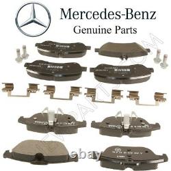 Pour Mercedes X204 Glk250 Glk350 Front & Rear Brake Pad Sets Kit With Shims Genuine