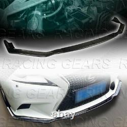 Real Carbon Fiber Pare-chocs Avant Lip 3pc Fit 14-16 Lexus Is250 Is350 F-sport Berline