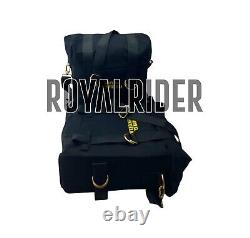 Royal Enfield New Classic 350 Reborn Black Pannier Pair & Mounting Kit