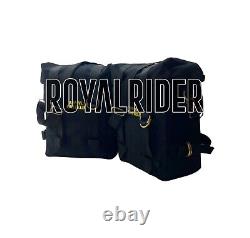 Royal Enfield New Classic 350 Reborn Black Pannier Pair & Mounting Kit