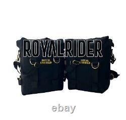 Royal Enfield New Classic 350 Reborn Black Pannier Pair & Mounting Kit