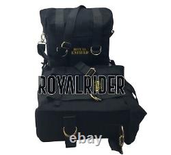 Royal Enfield New Classic 350 Reborn Black Pannier Pair & Mounting Kit