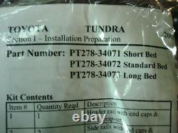 Toyota Tundra 2021 6.5' Bed Deck Rail System Kit Véritable Oe Oem
