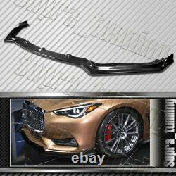 V-style Pour 2017-2020 Infiniti Q60 Coupe Real Carbon Fiber Front Bumper Lip Kit