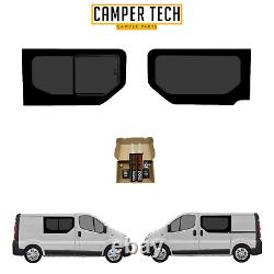 Vauxhall Vivaro 01 14 Driver Sliding Passager Fenêtres Fixes + Kit D'ajustement + Utrim