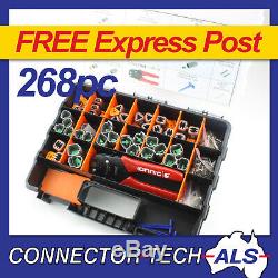 Véritable Deutsch Dt Plug-kit Connecteur 268pc Avec Crimp Tool Automotive # Dt-kit10