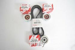 Véritable Toyota 4runner V6 4.0l 1grfe 03-09 Drive Belt & Idler Pulley Oem Kit