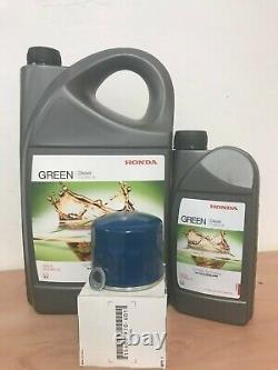 Véritable kit huile diesel verte Honda et filtre (CIVIC, CR-V, HR-V)